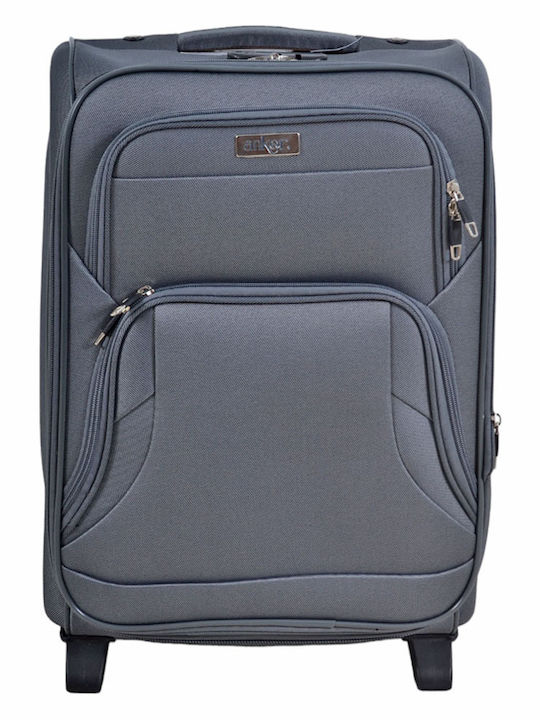 Ankor Cabin Travel Suitcase Fabric Grey Colour with 2 Wheels Height 50cm 836154