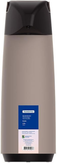 Tramontina Bottle Thermos Glass / Plastic 1.8lt Beige