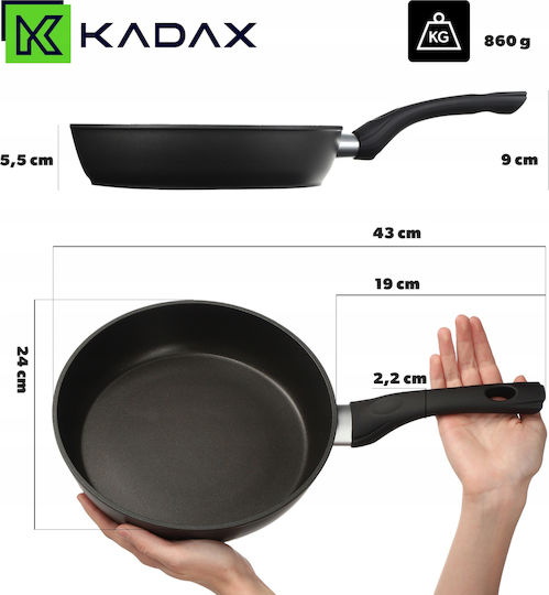 Kadax Pan aus Aluminium mit Antihaftbeschichtung 24cm