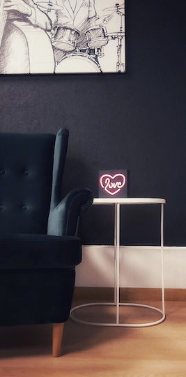 BigBen Connected Neon Bluetooth-Lautsprecher 15W mit Akkulaufzeit bis zu 8 Stunden Love