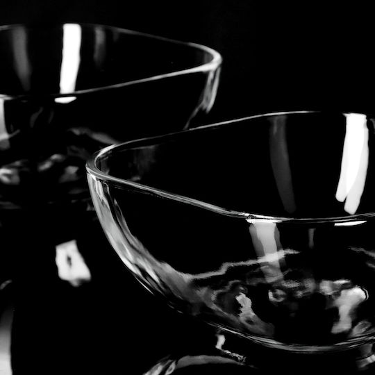 Kadax Salatschüssel Glas Transparent 16x16cm 2Stück