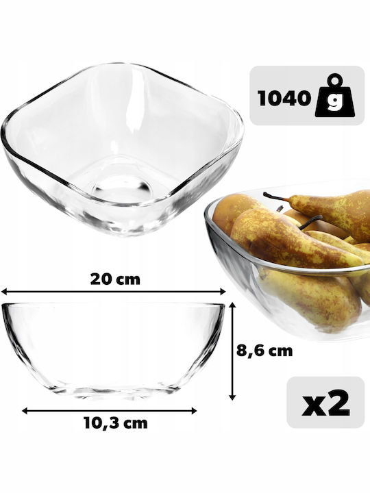Kadax 31644 Gläserne Salatschüssel Kadax 31644 Gläserne Salatschüssel