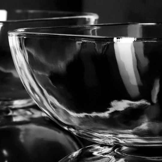 Kadax Salatschüssel Glas Transparent 20x20cm 2Stück