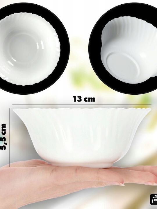 Kadax Salatschüssel Glas Weiß 1Stück