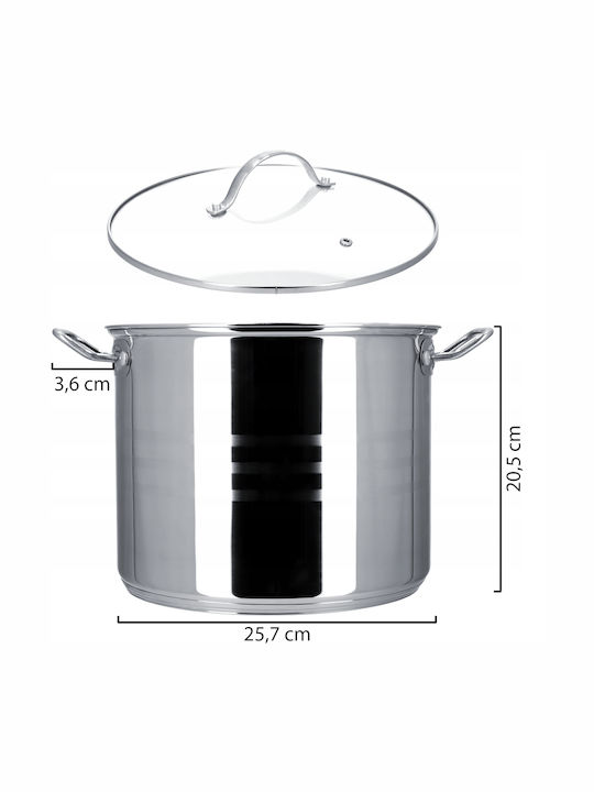 Kadax Ανοξείδωτη Κατσαρόλα Μαρμίτα 9lt / 24cm