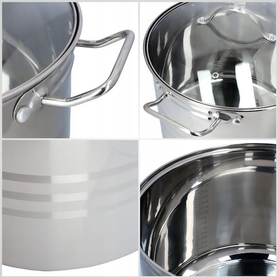 Kadax Ανοξείδωτη Κατσαρόλα Μαρμίτα 21lt / 34cm