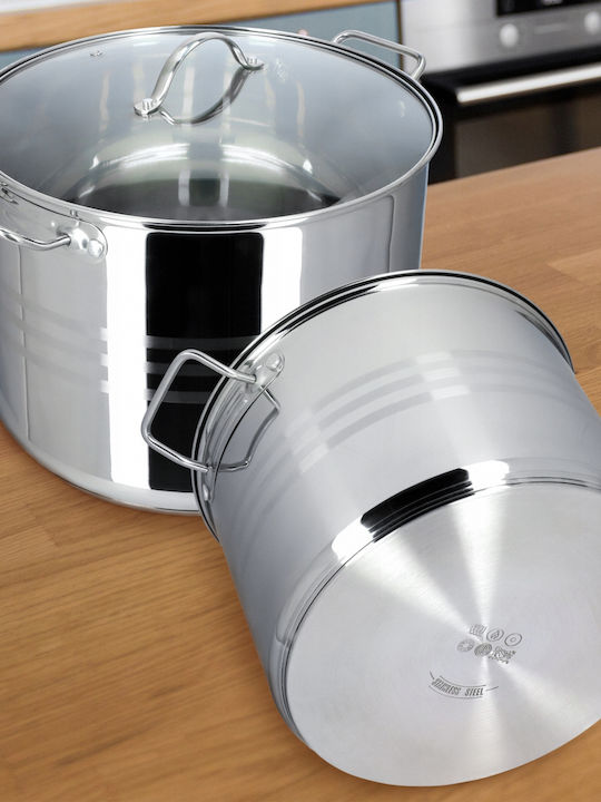 Kadax Βαθιά Ανοξείδωτη Κατσαρόλα 18lt / 32cm