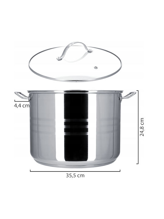Kadax Ανοξείδωτη Κατσαρόλα Μαρμίτα 21lt / 34cm