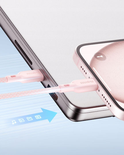 Innostyle Cablu USB 2.0 USB-C Masculin - USB-C 60W PD Roz 2m ICC150BP