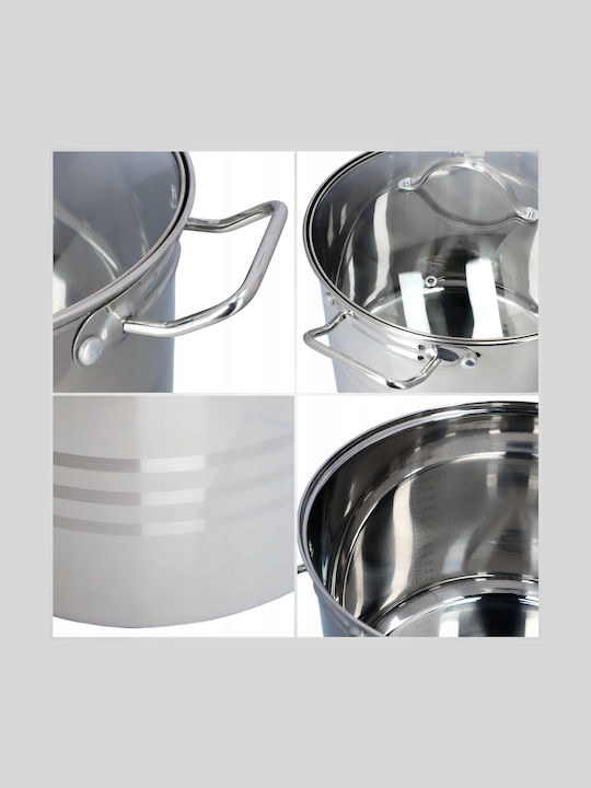 Kadax Βαθιά Ανοξείδωτη Κατσαρόλα 18lt / 32cm