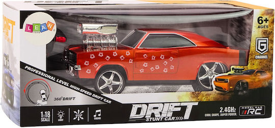 Remote Controlled Car 1:18 Drift with 360 Lights and Sounds Red