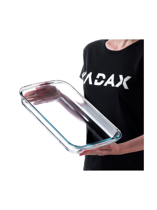 Kadax Ορθογώνιο Πυρίμαχο Σκεύος Γυάλινο 39x23cm