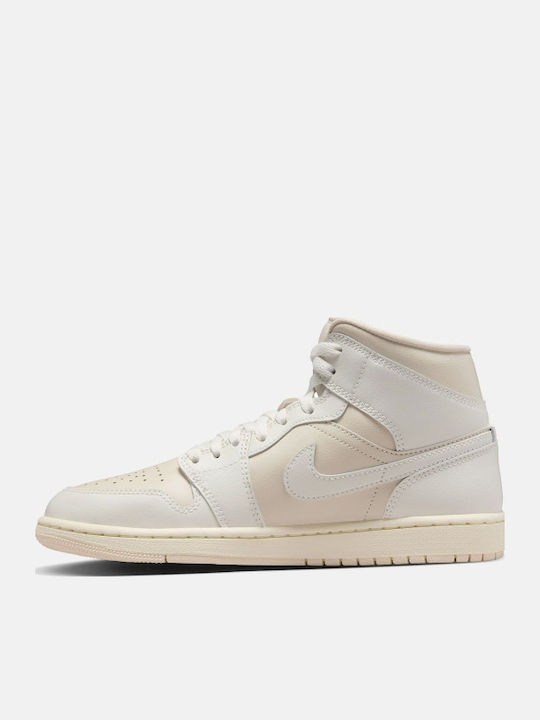 Air  1 Mid Дамски Ботуши Бял