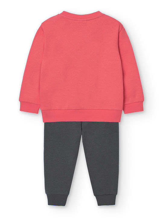 Boboli Kids Sweatpants Set Coral