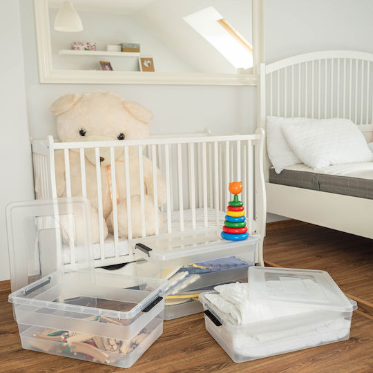 Kadax Cutie De Depozitare Din Plastic Cu Capac 40lt