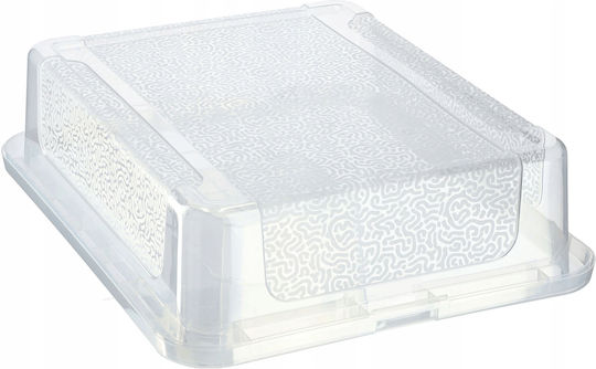 Kadax Plastic Cutie de Depozitare cu Capac Transparent 10lt 1buc