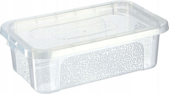 Kadax Plastic Cutie de Depozitare cu Capac Transparent 4.5lt 1buc