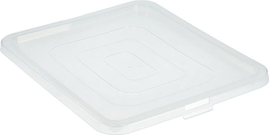 Kadax Plastic Cutie de Depozitare cu Capac Transparent 10lt 1buc