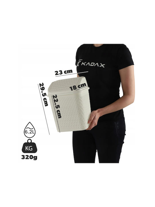 Kadax Plastic Perie de toaletă 6.2lt Alb