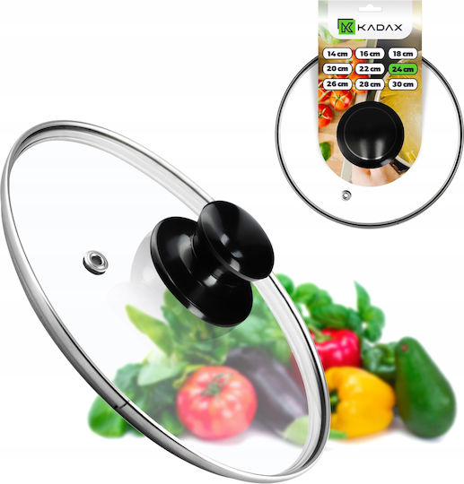 Kadax Glass Lid for Pan and Pot 24cm