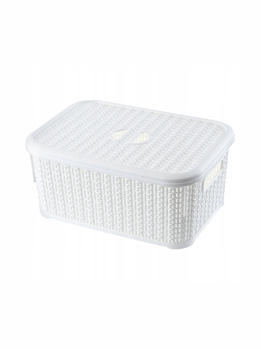 Kadax Montat pe perete Raft Baie Plastic Albă