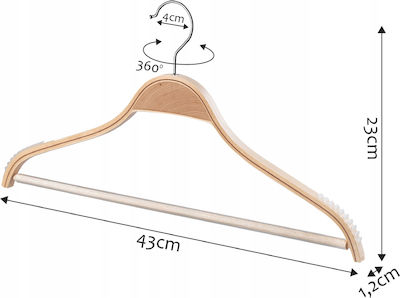 Kadax Clothes Hanger Beige 119191 3pcs