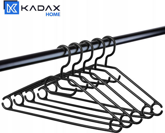 Kadax Κρεμάστρα Ρούχων Μαύρη 33334 5τμχ