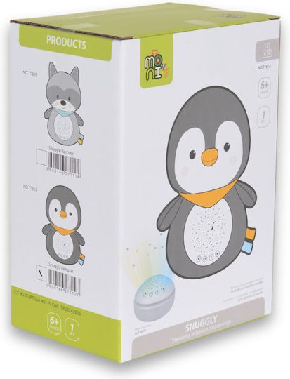 Moni Snuggly Raccoon Sleep Comforter Fabric with Music Light and Sounds for 6+ Months