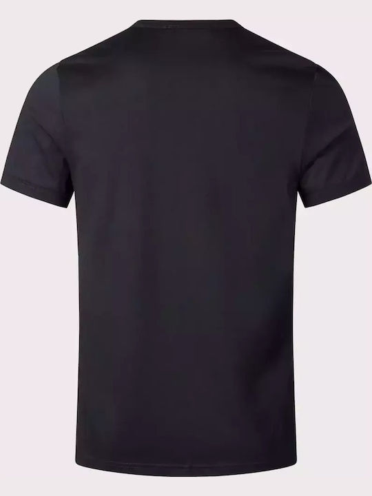 Ringer Αθλητικό T-shirt Μαύρο
