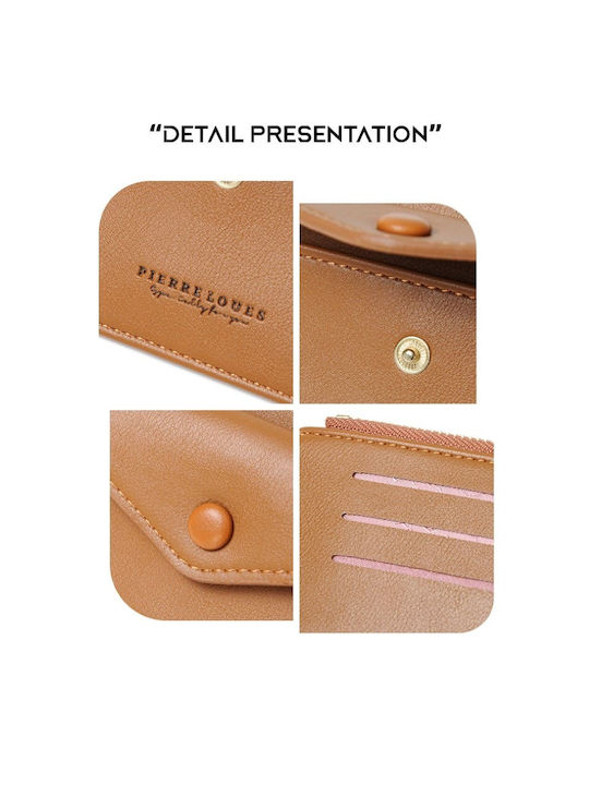 Klein Damen Geldbörse Karten Braun