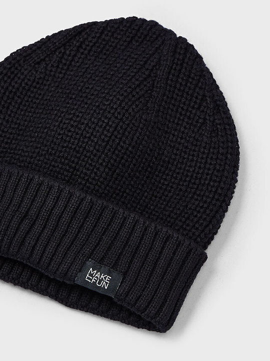 Kids Beanie Knitted Black