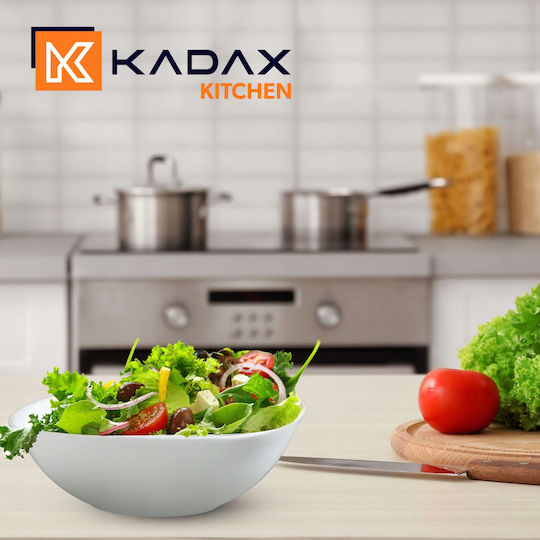 Kadax Купа за сервиране Квадрат Стъкло Бял 3бр
