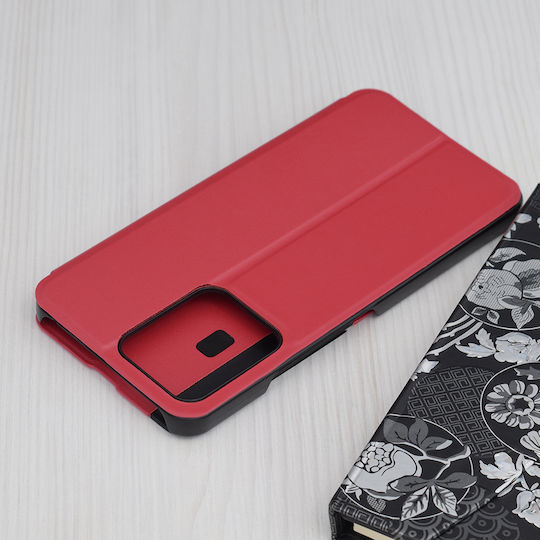 Techsuit Efold Book Red (Redmi 13C 4G / Poco C65 4G)