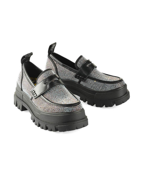 Buffalo Women's Loafers in Black Color