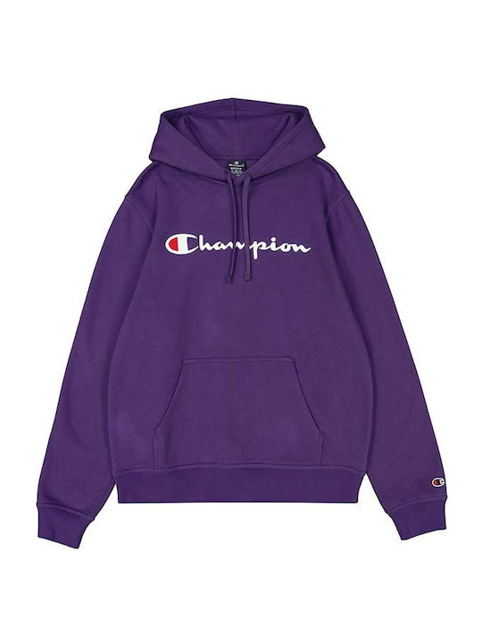 Sweatshirt with Hood Purple