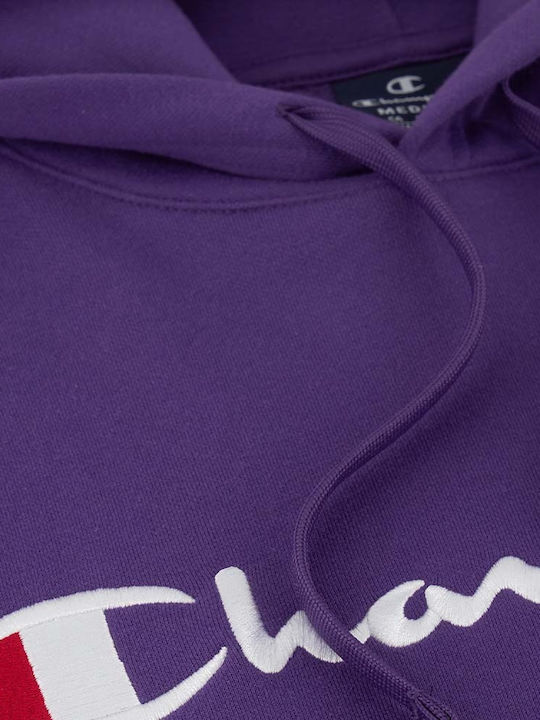 Sweatshirt with Hood Purple