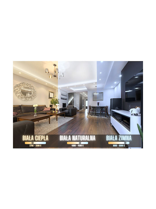 Blaupunkt Led Ceiling Light 18w 6-in-1 Ip44 Light Color Switch
