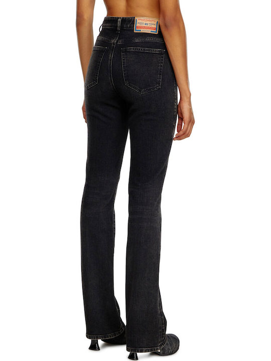 Γυναικείο Jean Παντελόνι Καμπάνα σε Bootcut Εφαρμογή Μαύρο