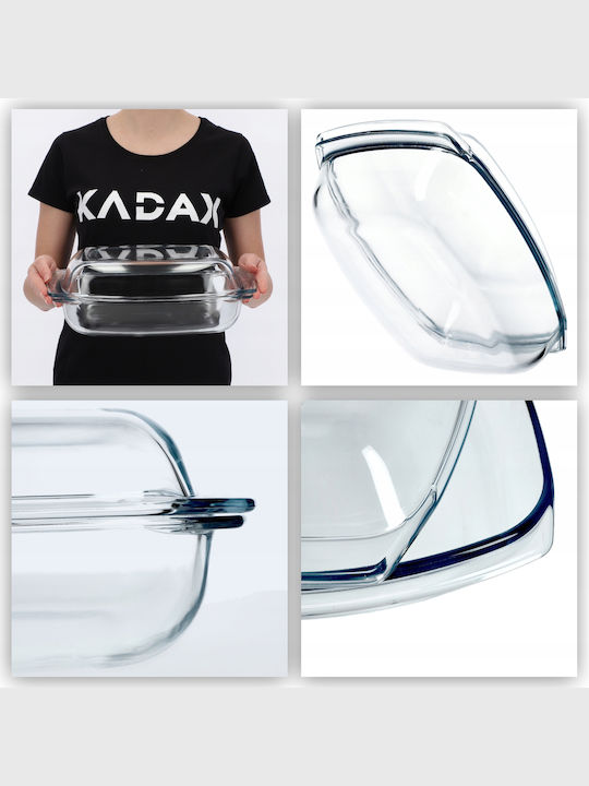 Kadax Oală Dreptunghiulară de Sticlă 4.1lt 1buc