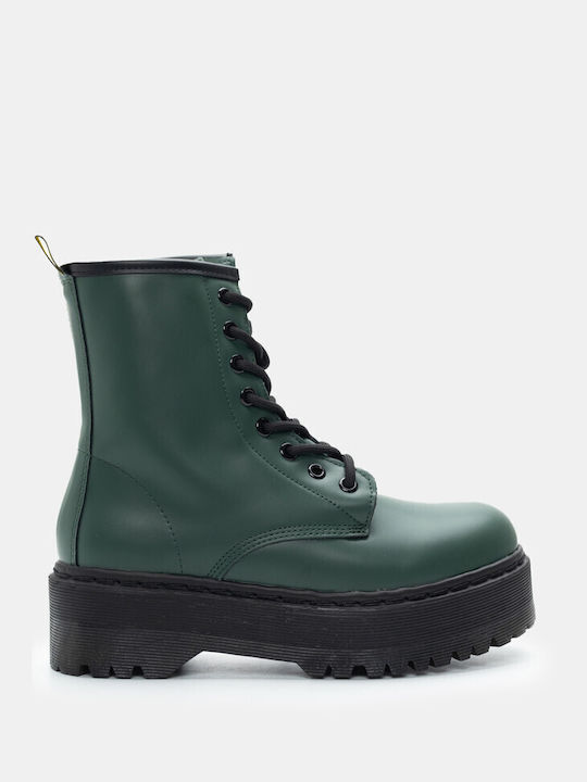 Botine cu Talpă Dublă 4302631-Verde