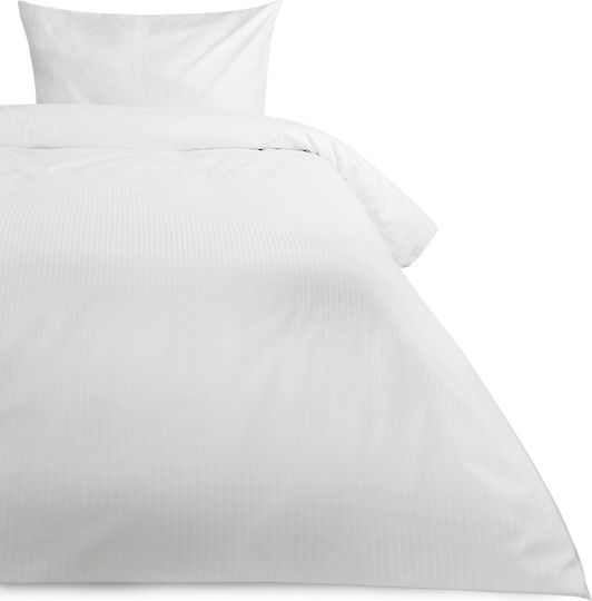 Darymex Hotel Sheet White Single 140x200cm 100% Cotton 1pcs