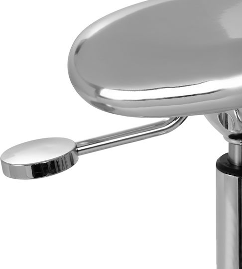 Activeshop Wheeled Stool Silver