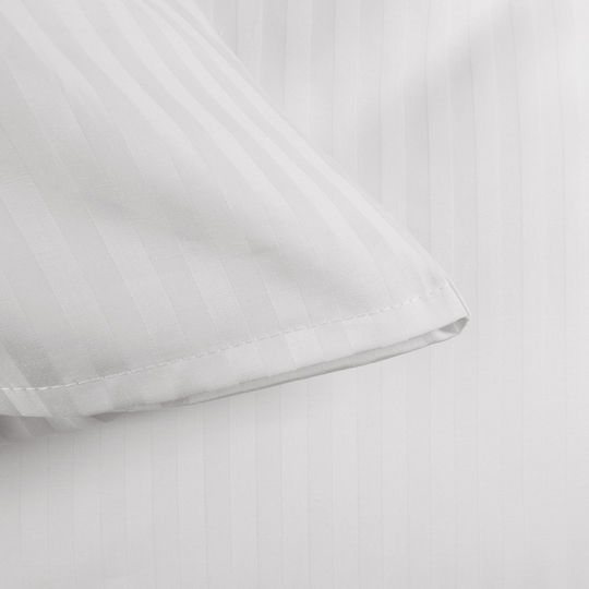 Darymex Hotelbettlaken Weiß Einzel 160x200cm 100% Baumwolle 1Stück