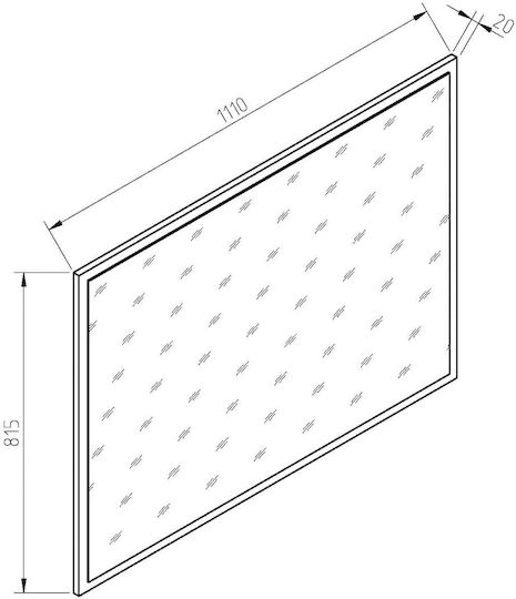 Fratelli Home Forza Правоъгълно Кафяво 110x81.5см Fratelli Home Forza Правоъгълно Кафяво 110x81.5см