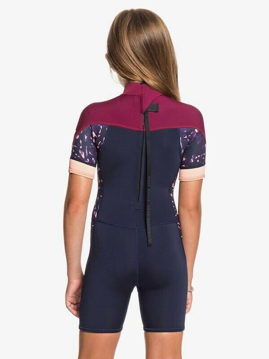 Roxy Syncro Kinder Badeanzug Rashguard Dark Navy