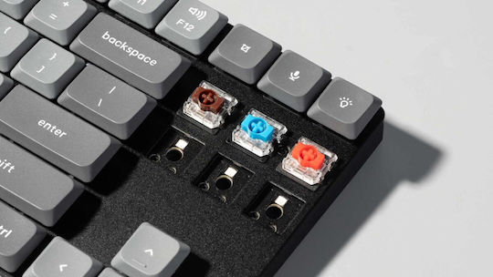 Keychron K1 Max K1M-H1 Tastatură Mecanică De Gaming Fără Fir Tenkeyless Cu Comutatoare Gateron Low Profile Red Și Iluminare RGB Engleză SUA