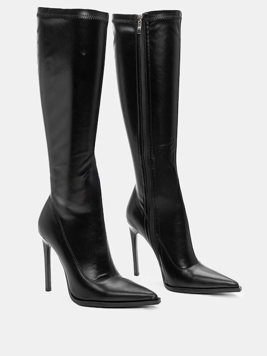 Stiletto Sock Boots 4306301-black