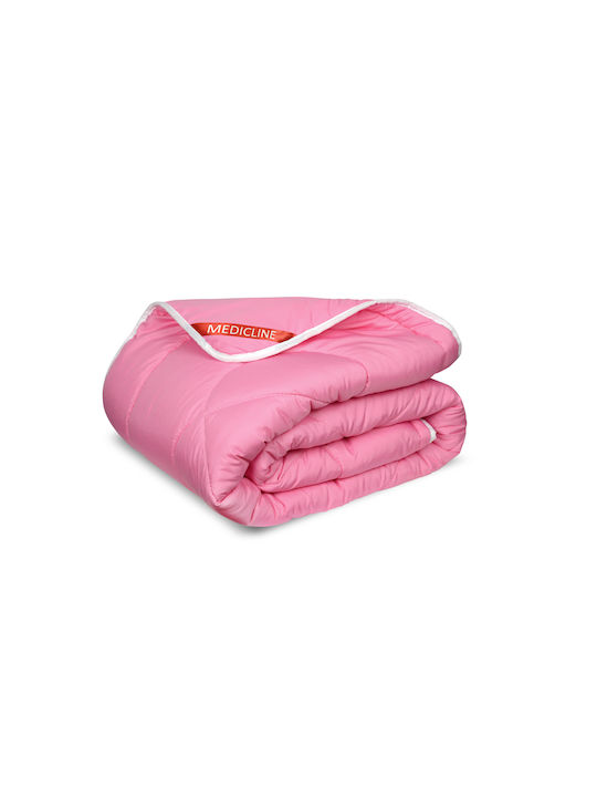 Bettdecke Doppelbett Wolle 200x220cm Rosa