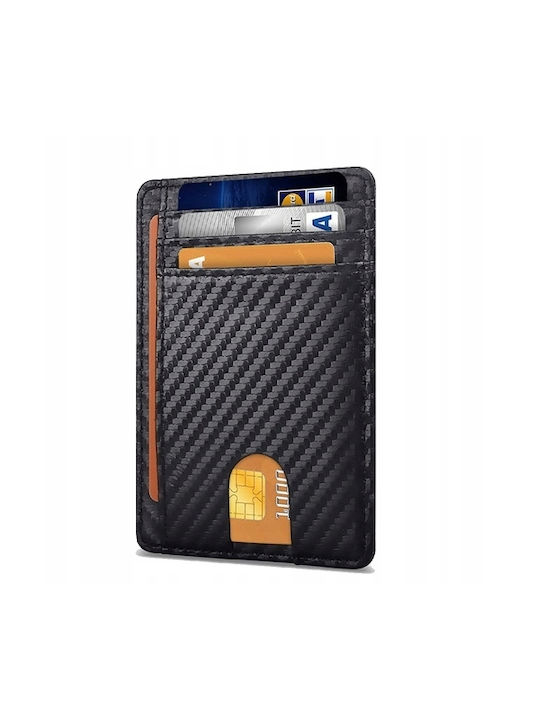 Korbi Men's Card Wallet with RFID Black