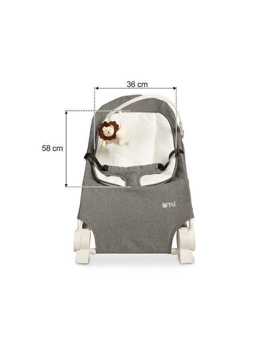 Caretero Manual Baby Relax Lounger Gray